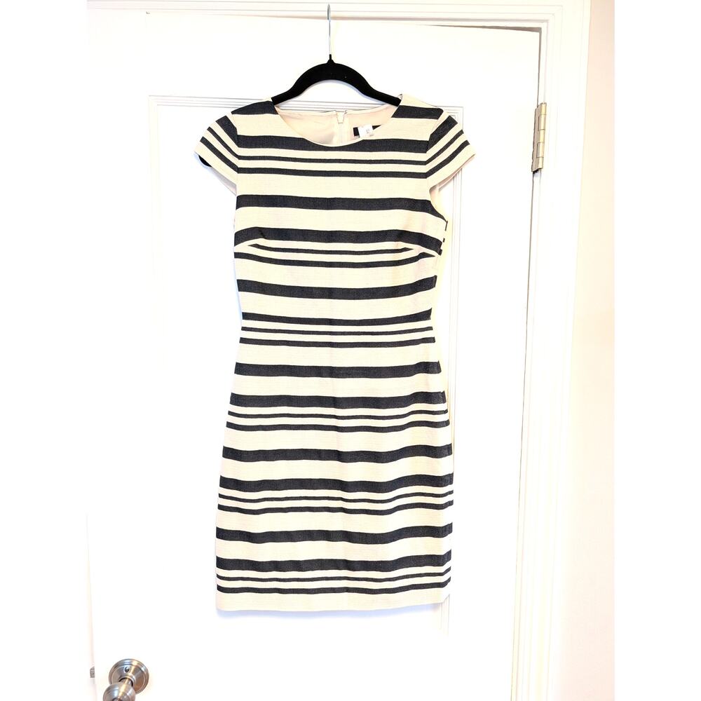 J. Crew Striped Fitted Sheath/Suit Dress Sz 0P